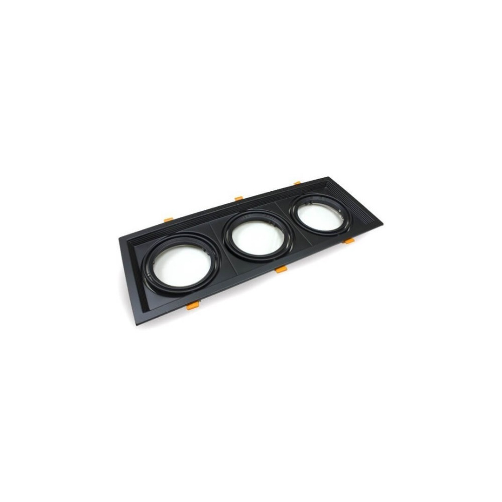 Comprar Marco NEGRO triple orientable para AR111