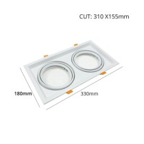 Comprar Marco BLANCO doble orientable para AR111