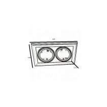 Comprar Marco NEGRO doble orientable para AR111