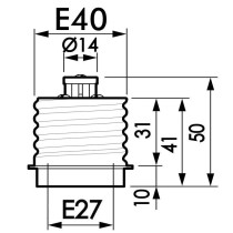 Comprar Casquillo Adaptador IP20 E27-E40