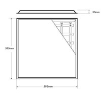 PACK 8 Panel LED 60x60 - SLIM FRAME- 40W - Philips Driver - UGR19 - ENEC05