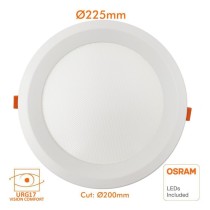 Downlight LED 24W Circular - OSRAM CHIP DURIS E 2835 - CCT - UGR17