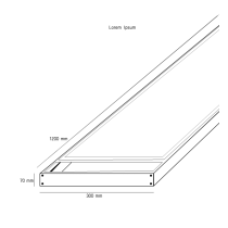 Comprar Kit de Superficie Panel Led 120x30 - Altura 68mm