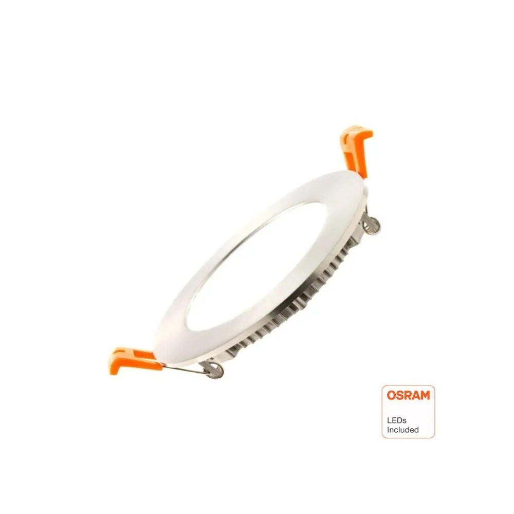Placa Slim LED Circular 10W Acero Inox - CCT - OSRAM CHIP DURIS E 2835