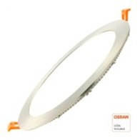 Placa Slim LED Circular 24W Acero Inox - CCT - OSRAM CHIP DURIS E 2835