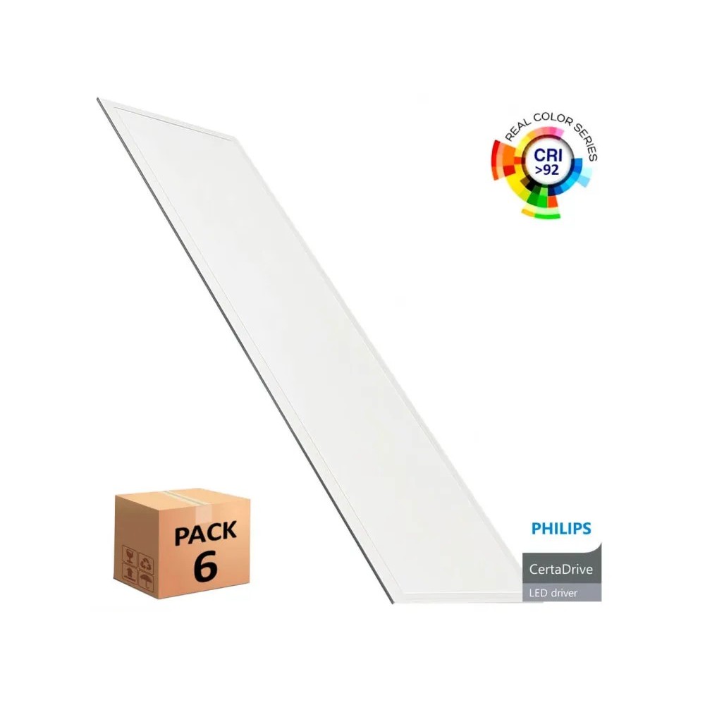 Comprar PACK 6 Panel LED 120x30 40W Philips Driver