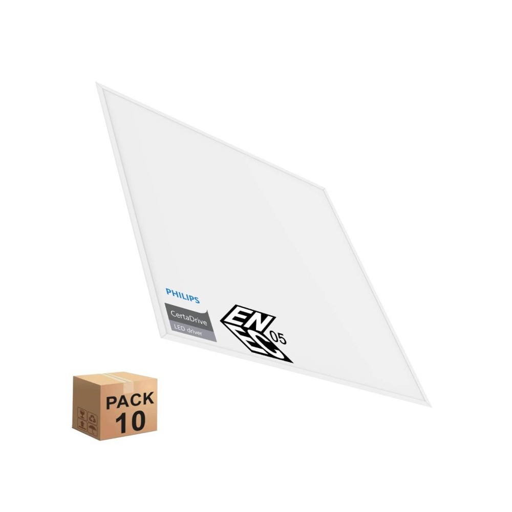 PACK 10 Panel LED 60x60 -SLIM FRAME- 40W - Philips Driver - ENEC05