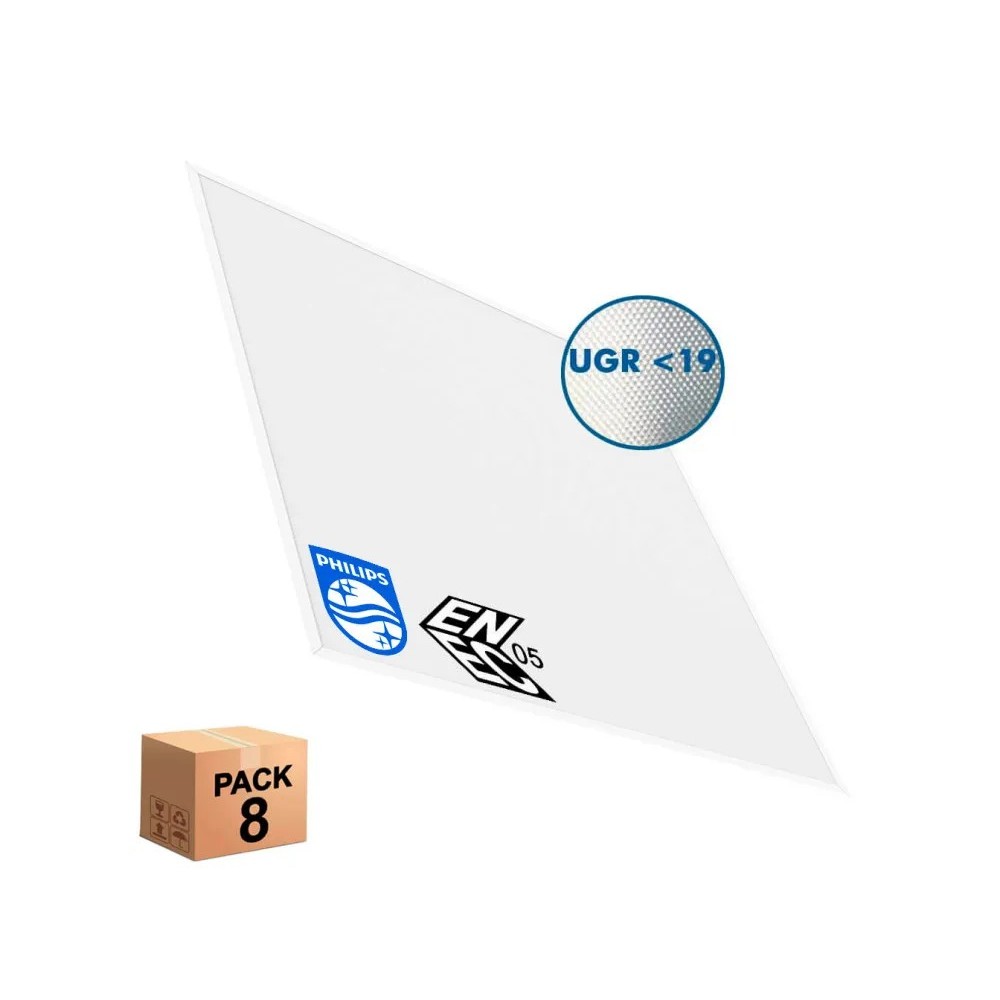 ▷ Pack 10 Paneles LED 60x60 40W Techos Desmontables| Driver Philips