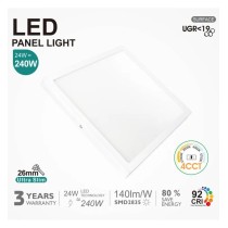 Comprar Plafón LED Cuadrado 24W UGR19 GXtronic | 4CCT | Ultra delgado