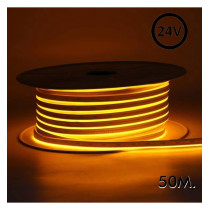 Neón LED Flexible 24V - 8W/m - Bobina 50m - 6x12mm - Naranja