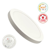 Plafón + Downlight LED - Circular- Blanco - Potencia Ajustable 8W - 6W - 4W - 2W - 5CCT - SMD2835 140Lm/W - IP44