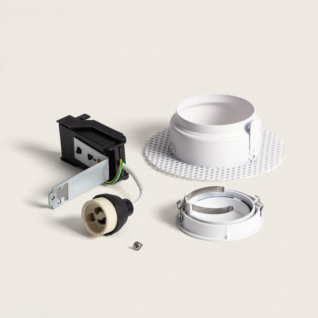 Aro Downlight Integración Escayola/Pladur Circular - Despiece y Componentes Aro Trimless Casqui