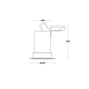 Esquema Técnico y Dimensiones - Aro Downlight Integración Escayola/Pladur Circular