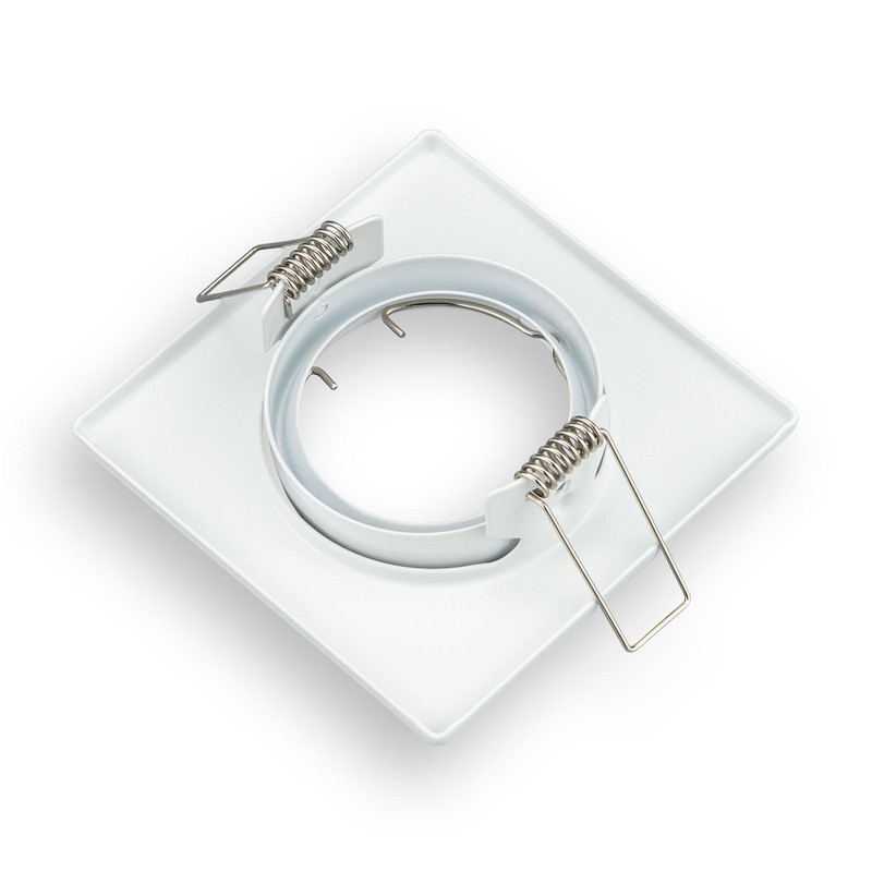 Aro Orientable Cuadrado Blanco GU10 - #1