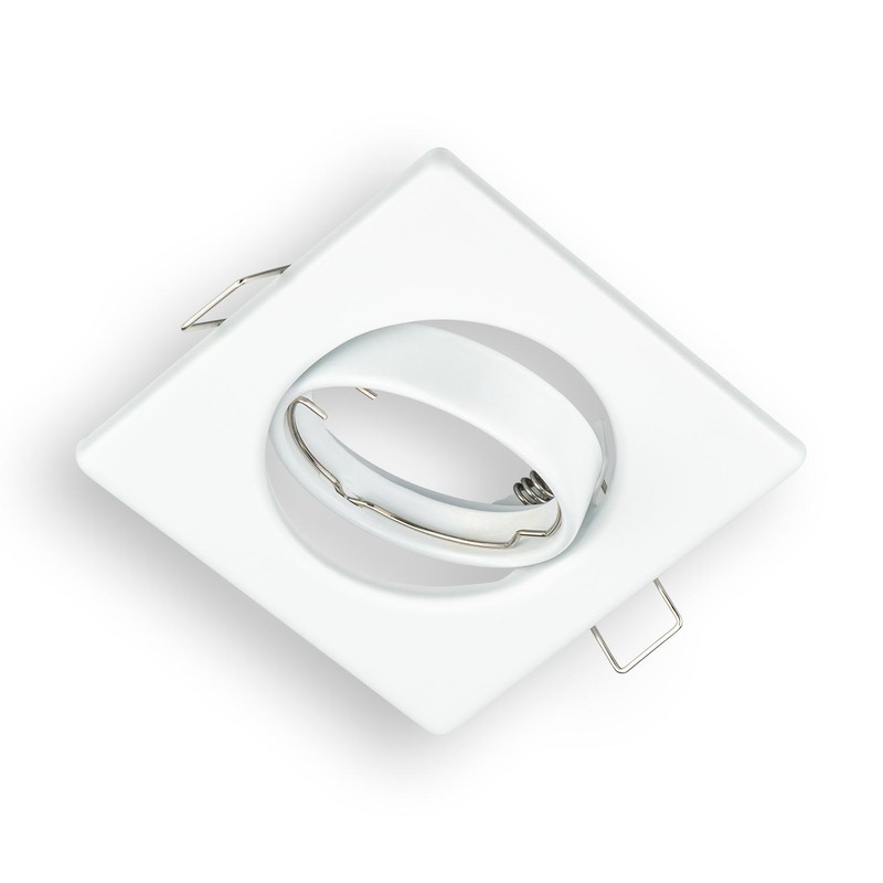 Aro Orientable Cuadrado Blanco GU10 - #2