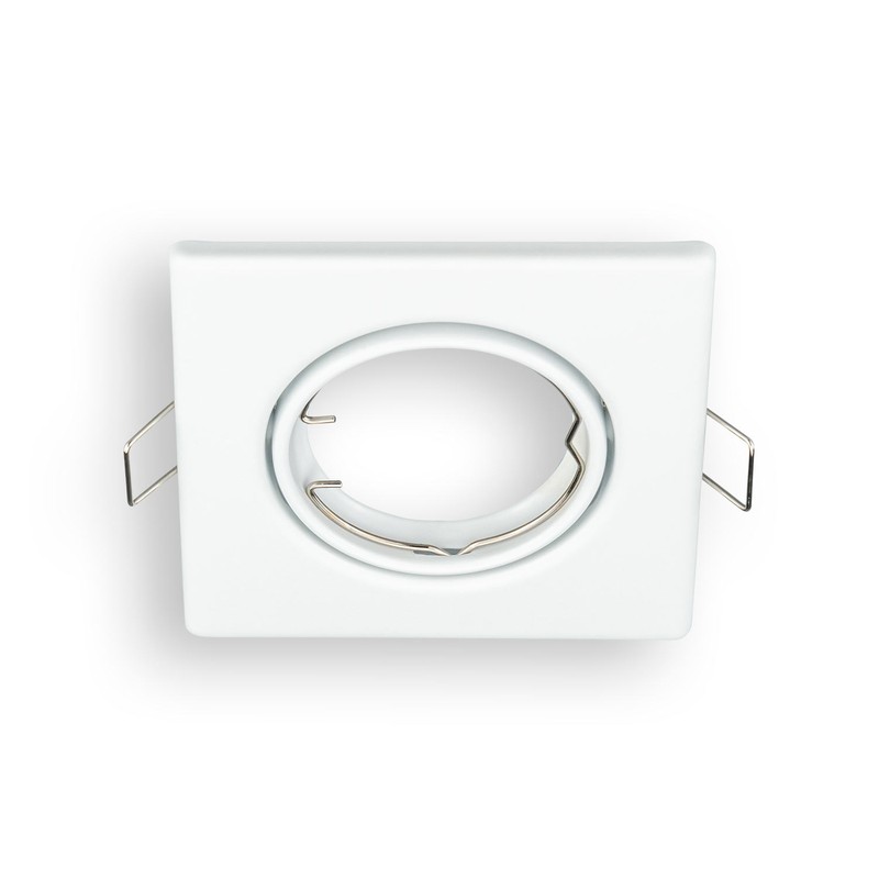 Aro Orientable Cuadrado Blanco GU10 - #3