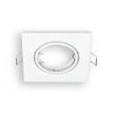 Aro Orientable Cuadrado Blanco GU10 - #3