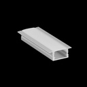 Perfil de Aluminio Empotrable con Alas de 23x8mm 2metros - #3