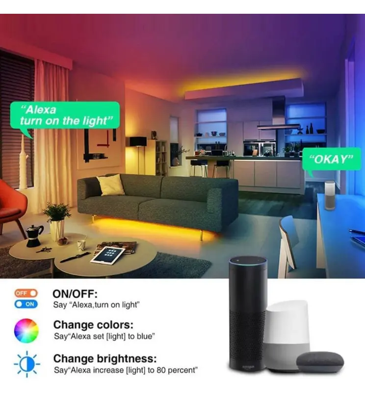 Tira LED 24w 12v Smart RGB CCT Regulable - Vista Detalle #2