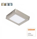 Plafón LED 8W Cuadrado Acero Inox - CCT - OSRAM CHIP - Detalle 2