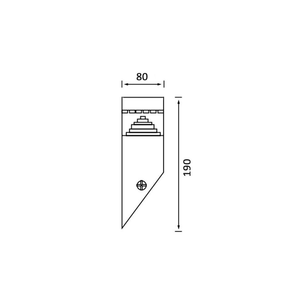 Aplique de Pared LED 8W Chip SAMSUNG HAMM IP44 - Detalle 5