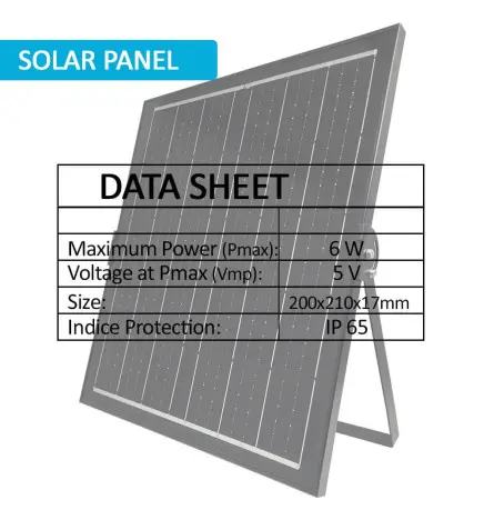 Foco Proyector Exterior Solar LED 50w Orion - Vista Detalle #3