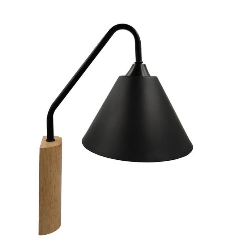 Aplique LED Negro - LERUM - Para E27 LED - Detalle 1