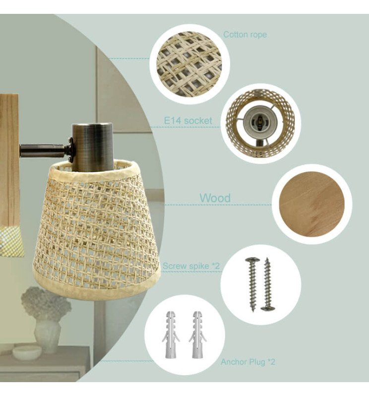 Aplique LED SKI - Para E14 LED - Detalle 5