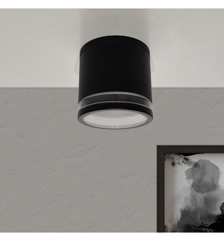 Aplique Techo LED Negro para GU10-MR16 - IP65 - Detalle 1