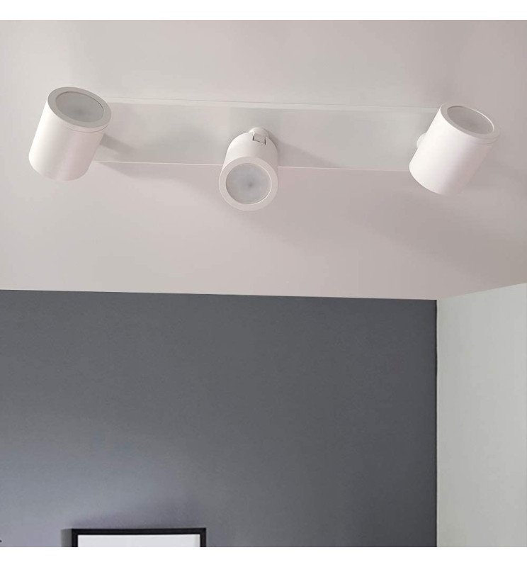 Aplique de Techo Orientable Blanco para 3x GU10 - Detalle 1