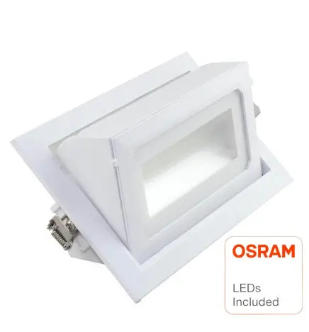 Foco Proyector LED 40w OSRAM Chip Orientable Rectangular Color Seleccionable CCT 120 - Vista De