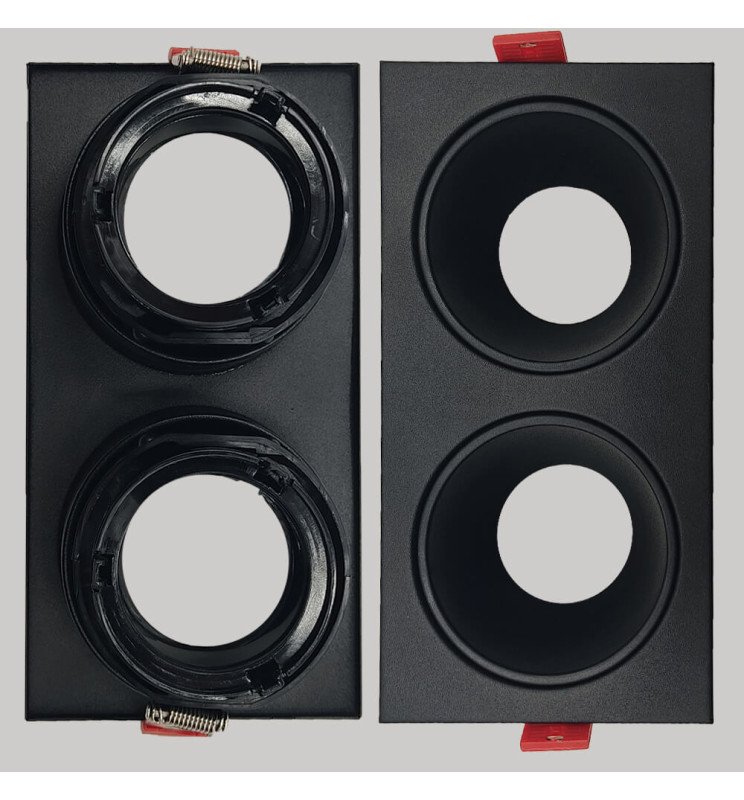 Aro basculante doble - Serie Oculus - GU10-MR16 - Detalle 4