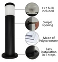 Baliza LED Circular 9W - GARDEN - 5CCT - Exterior 57cm - Detalle 2
