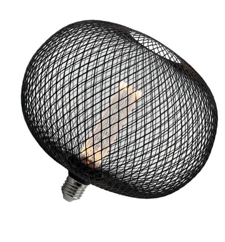 Bombilla LED Metal 4W E27 - Negro - Ø220mm - Detalle 4