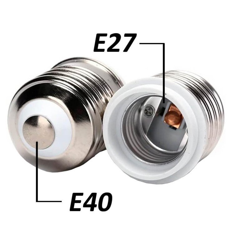 Casquillo Adaptador E40-E27 - Detalle 4
