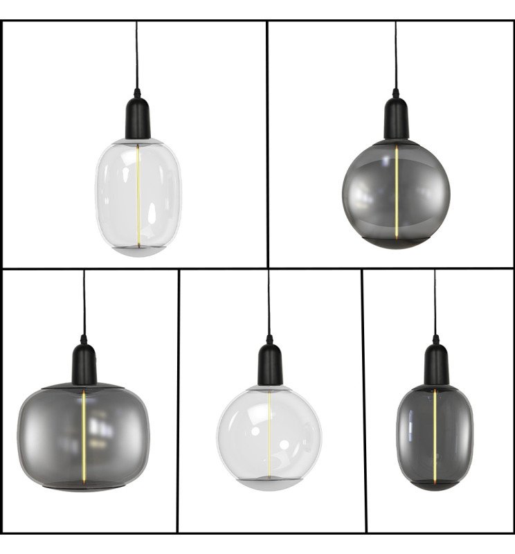 Lámpara Colgante - VINTAGE NEGRO - para E27 - Detalle 2