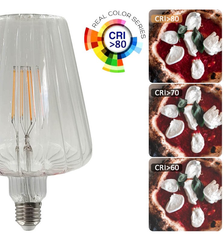 Bombilla LED Filamento decorativa 6W E27 - Ambar - BIG - Detalle 3