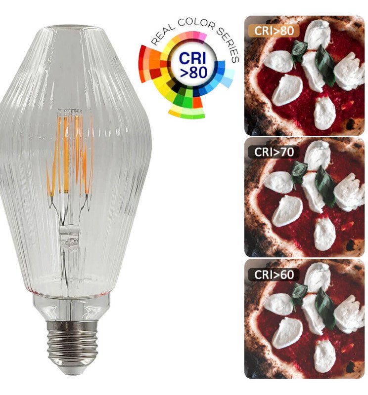 Bombilla LED Filamento decorativa 7W E27 - Ambar - Detalle 3