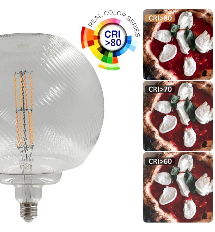 Bombilla LED Filamento Globo decorativa 7W E27 - Ambar - Detalle 3