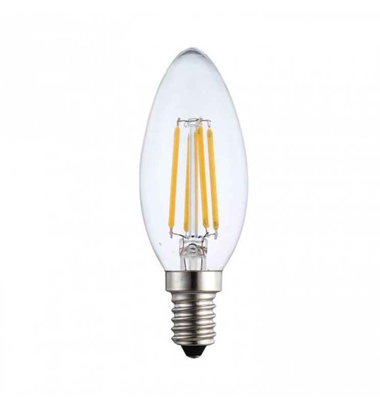 Bombilla LED Filamento Vela 4W E14 C35 - Detalle 1