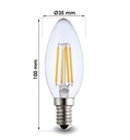 Bombilla LED Filamento Vela 4W E14 C35 - Detalle 4