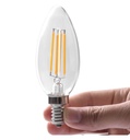 Bombilla LED Filamento Vela 4W E14 C35 - Detalle 5