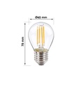 Bombilla LED de Filamento 4W E27 G45 - Detalle 4