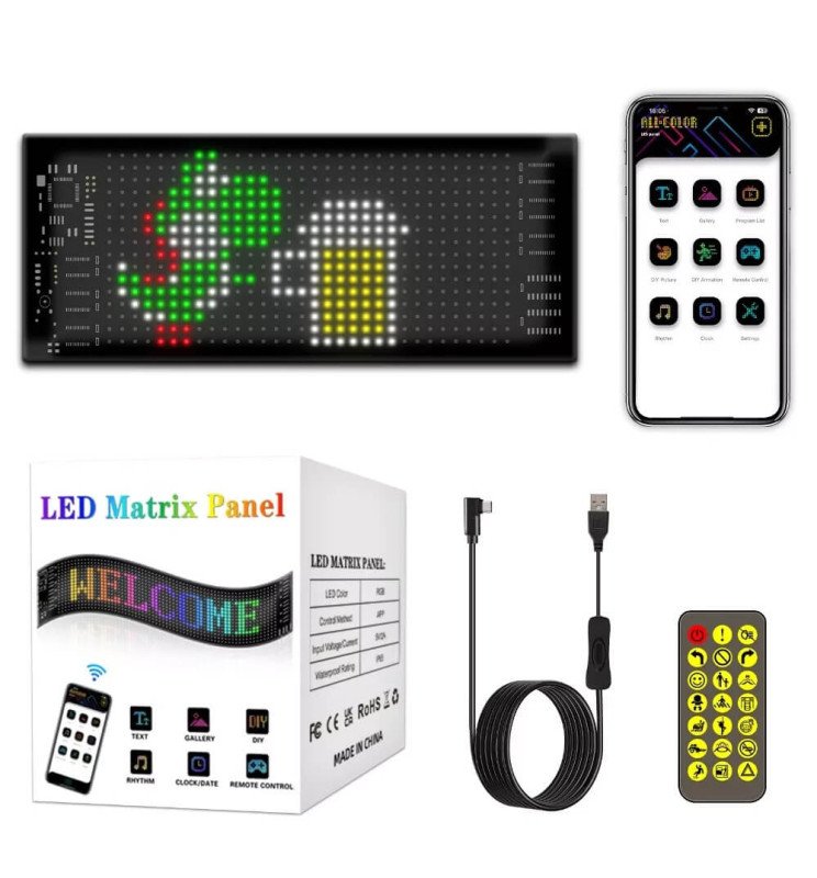 Display RGB Digital MINI MAGIC FLEX - Control remoto + - Detalle 1