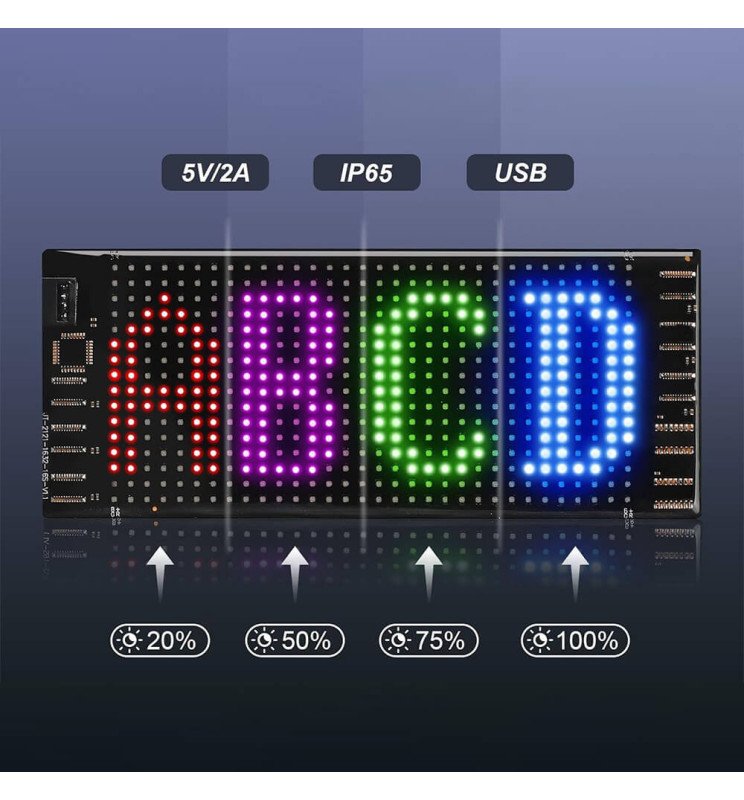Display RGB Digital MINI MAGIC FLEX - Control remoto + - Detalle 4
