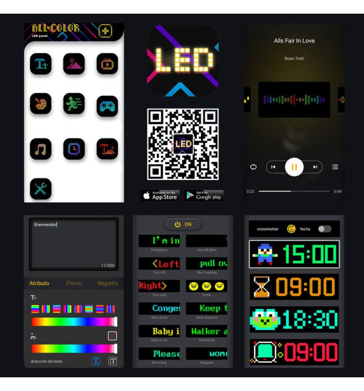 Display RGB Digital MINI MAGIC FLEX - Control remoto + - Detalle 5