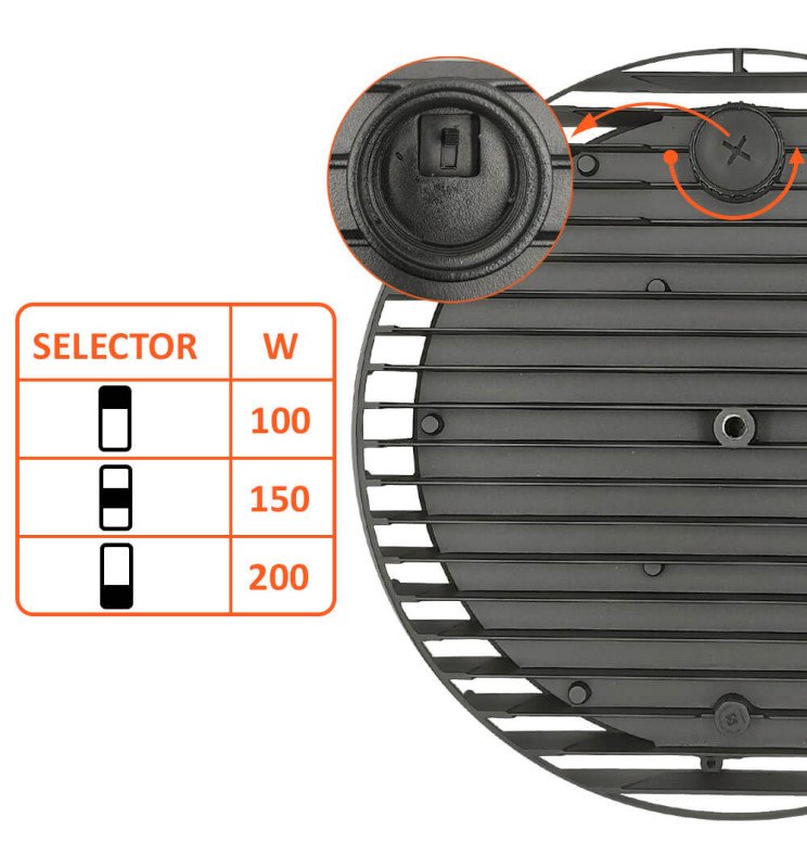 Campana Industrial LED 200W-150W-100W UFO ENDURANCE - Detalle 5