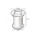 Carcasa empotrable suelo para casquillo GU10 IP65 - Detalle 2