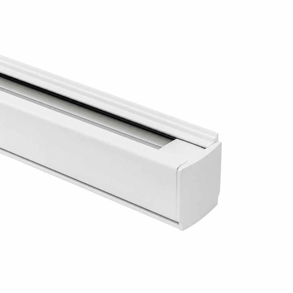 Carril Trifáscio Aluminio para focos LED | 2 metros - Detalle 2