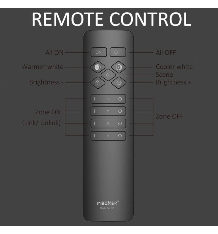 Pack Controladora LED CCT 12-24V + Control remoto C1 - Detalle 5